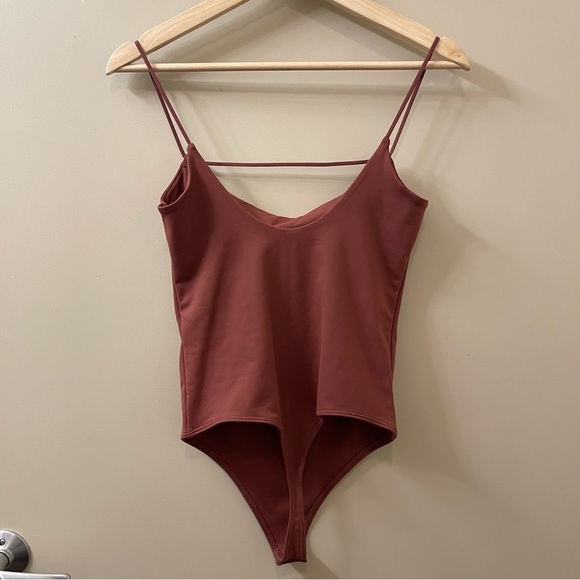 Abercrombie & Fitch Soft A&F Collection bodysuit new size small terracotta - Picture 4 of 8